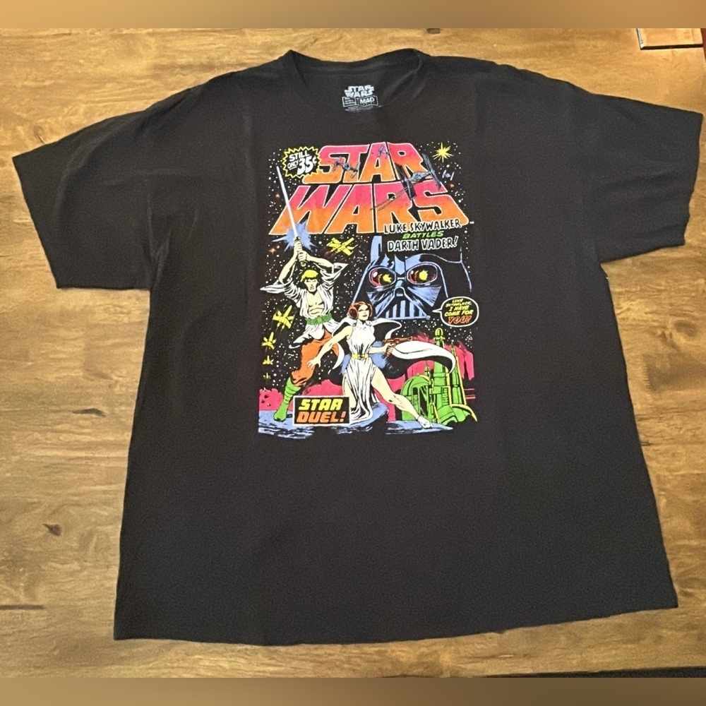 Men’s Star Wars Black Graphic T-Shirt Size 2XL - Picture 4 of 5